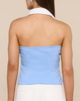 Rina Collared Halter Top