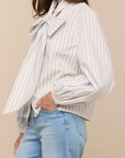 Deon Tie Neck Blouse