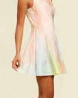 Philippa Pintucked Mini Dress