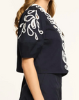 Paisley Bloom Embroidered Bellara Top