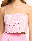 Paisley Bloom Embroidered Caterina Top