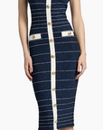 Mari Stripe Midi Dress