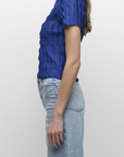Mallorie Scalloped Knit Polo