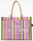 The Stripe Mesh Large Tote Bag