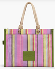 The Stripe Mesh Large Tote Bag