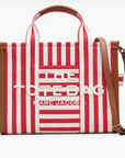 Stripe Canvas Medium Tote Bag
