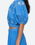 Catharina Embroidered Bubble Top