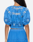Catharina Embroidered Bubble Top