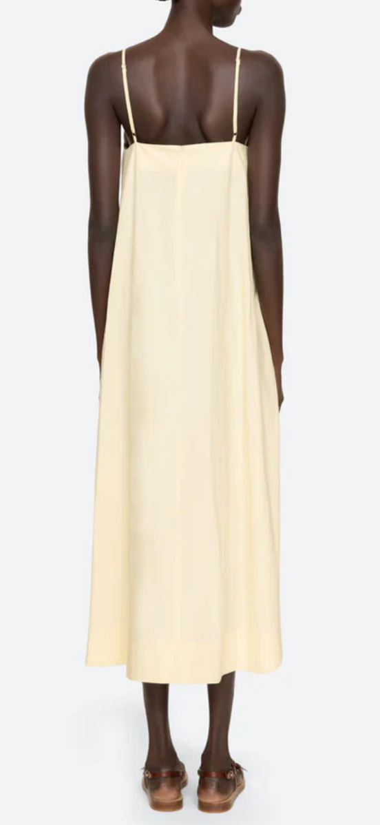 Lisette Solid Ruffle Maxi Sundress