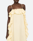 Lisette Solid Ruffle Maxi Sundress