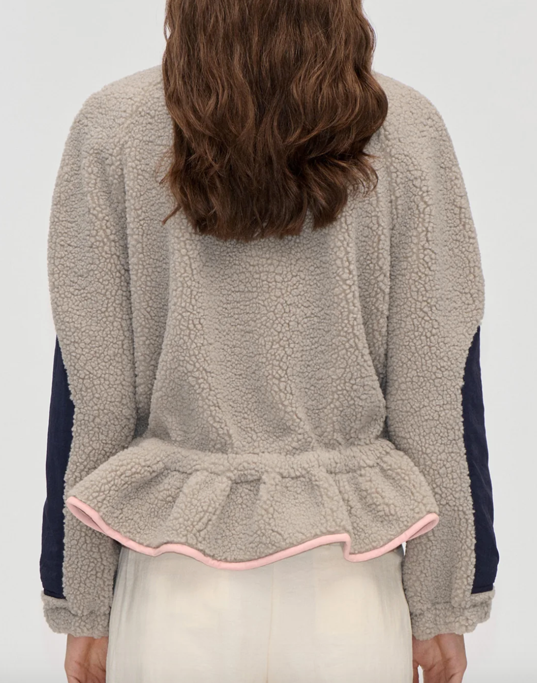 Dropped Shoulder Gathered Jacket