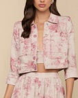Eda Cropped Linen Jacket