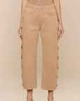 Mallis Studded Bow-Leg Jean