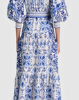 Cora Volume Tiered Shirt Dress