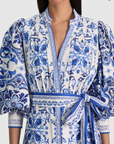 Cora Volume Tiered Shirt Dress