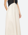 Angelina Suiting Maxi Colorblock Dress