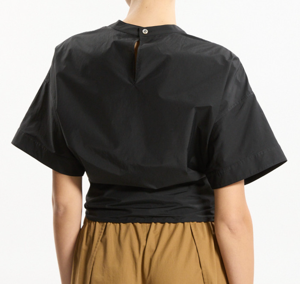 Boxy Tie Front Top