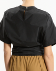 Boxy Tie Front Top