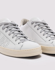 John White Gold Sneakers