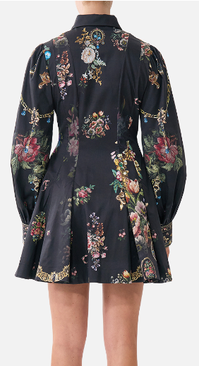 Short Button Front Shirt Dress