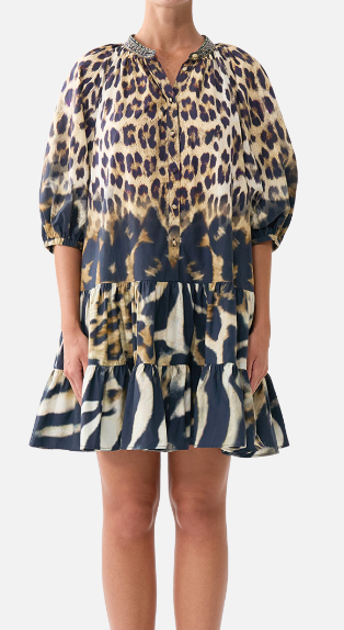 Puff Sleeve Shirt Dress