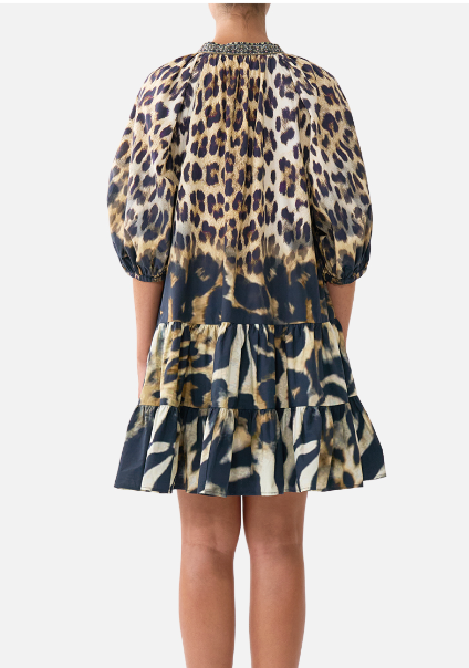 Puff Sleeve Shirt Dress