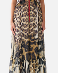 Frill Bralette Long Dress
