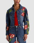 Elijah Embroidered Applique Denim Jacket