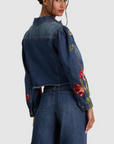 Elijah Embroidered Applique Denim Jacket