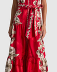 Cora Short Sleeve Tiered Maxi Shirt Dress