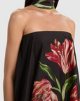 Maricela Strapless Voluminous Maxi Dress