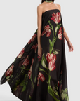 Maricela Strapless Voluminous Maxi Dress