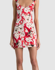 Renee Soft V Neck Fitted Mini Dress