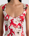 Renee Soft V Neck Fitted Mini Dress