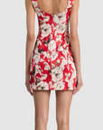 Renee Soft V Neck Fitted Mini Dress