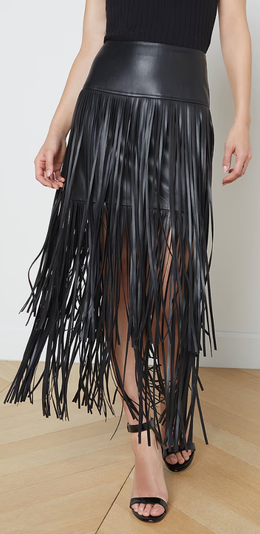 Karoline Maxi Fringe Skirt