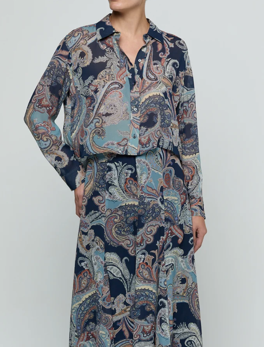 Cosette Crop Hi Low Shirt