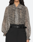 Charlize Print Long Sleeve Top