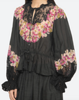 Persephone Print Long Sleeve Top