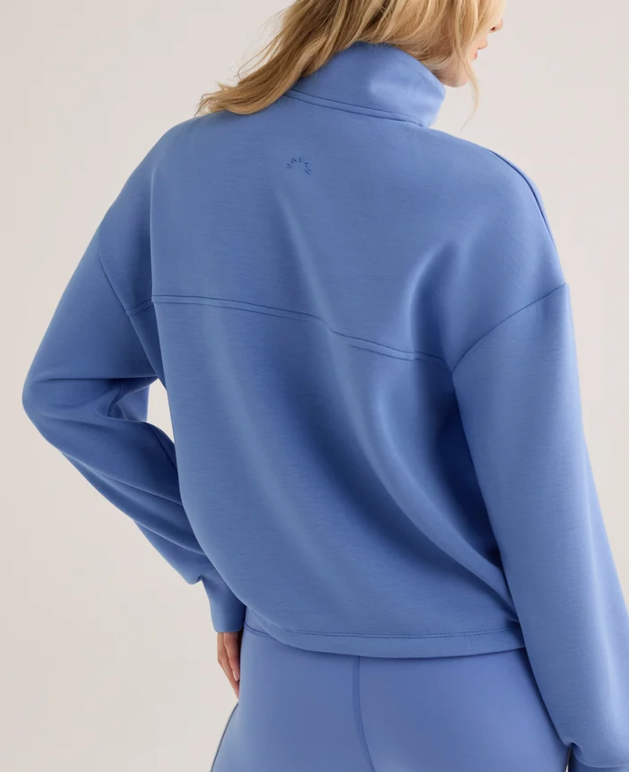 Sian Cropped Half Zip Sweat