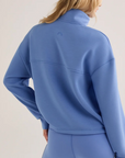 Sian Cropped Half Zip Sweat