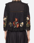 Ruwa Embroidered V-Neck Top