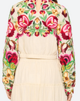 Wilhelmina Embroidered Long Sleeve Top