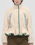 Dropped Shoulder Gathered Jacket