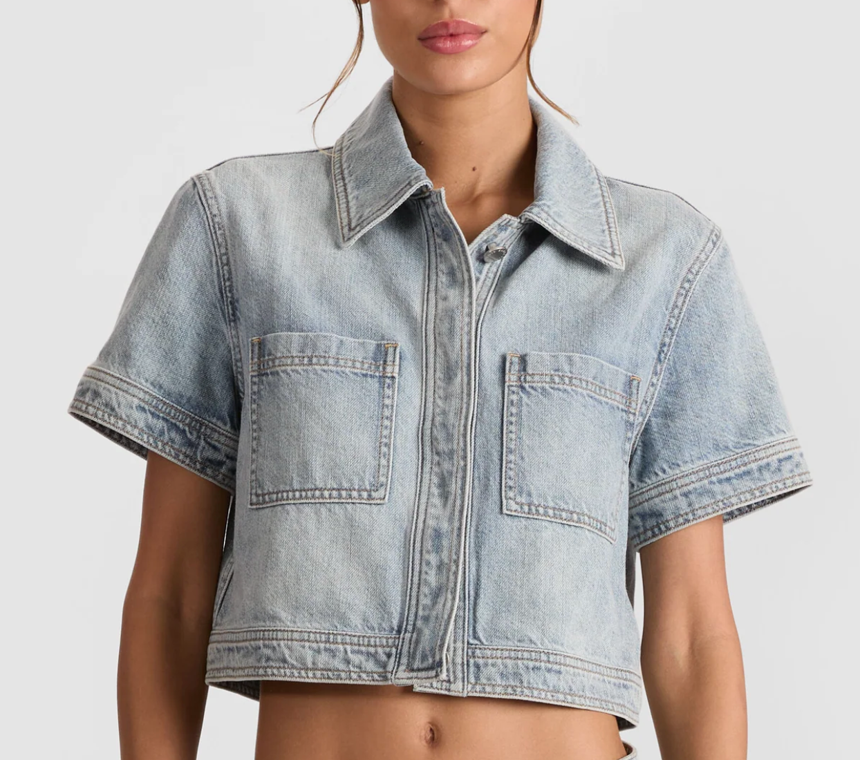 Tesha Denim Top