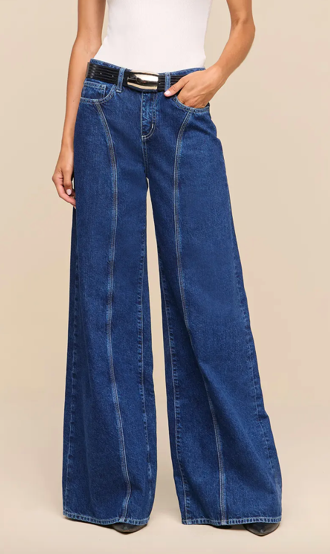 Lestat High Rise Seamed Wide Leg