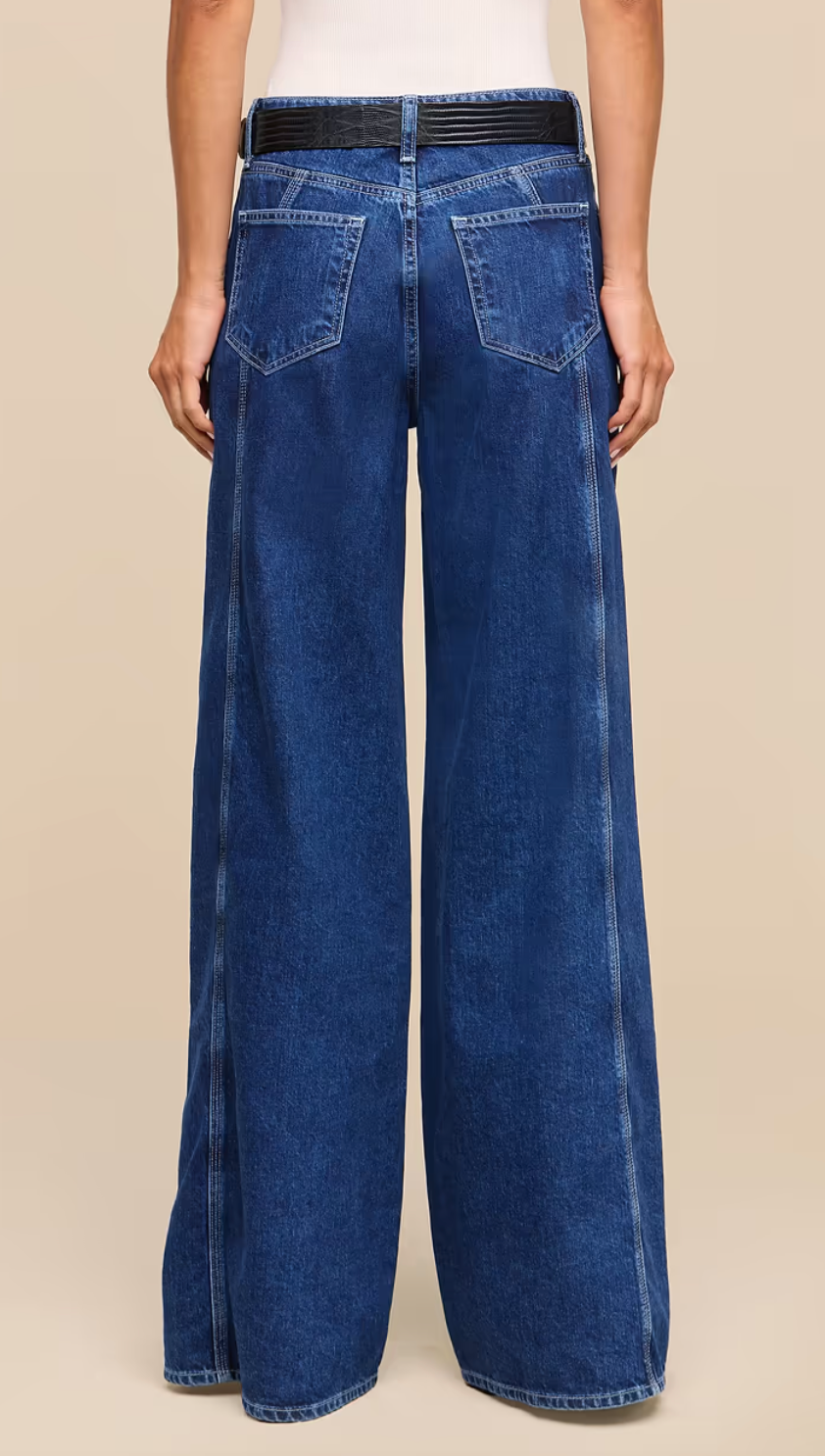 Lestat High Rise Seamed Wide Leg