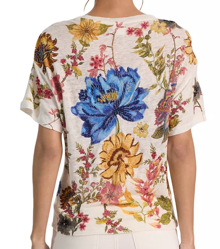 Evan Embellished Oversized Tee