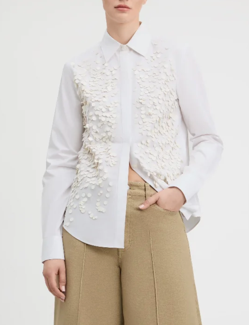Kehlani Cotton Poplin Long Sleeve Shirt