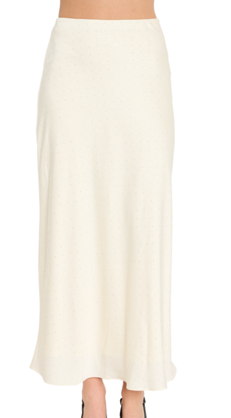 Eden Satin Midi Skirt